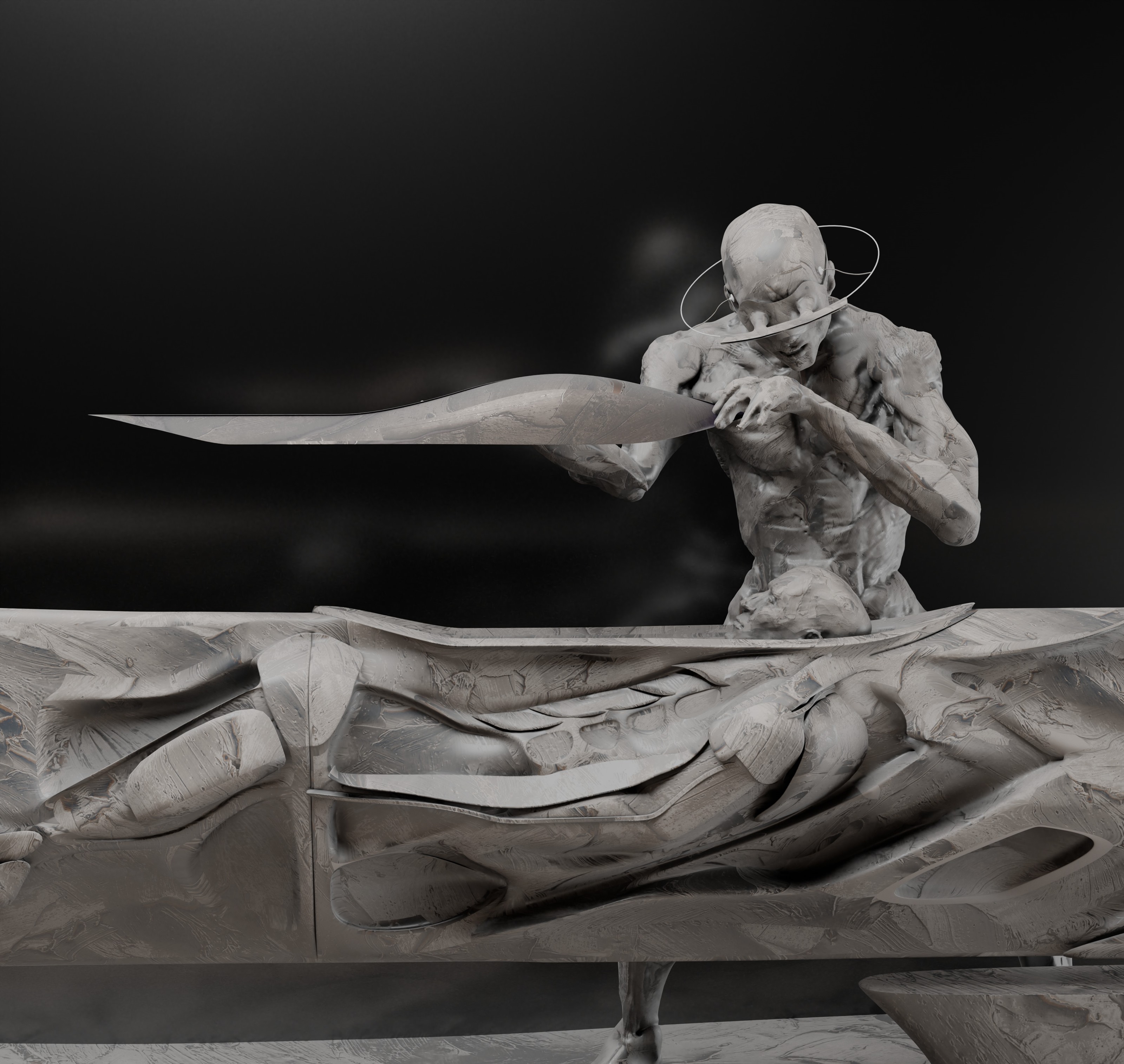 Sculpture study render 16